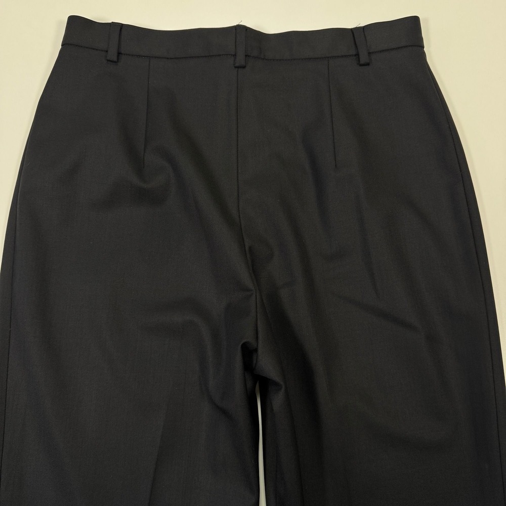 Bernard Zins Memphis Womens 4 27x32 Black Pleated High Rise Dress Pants - Picture 6 of 14